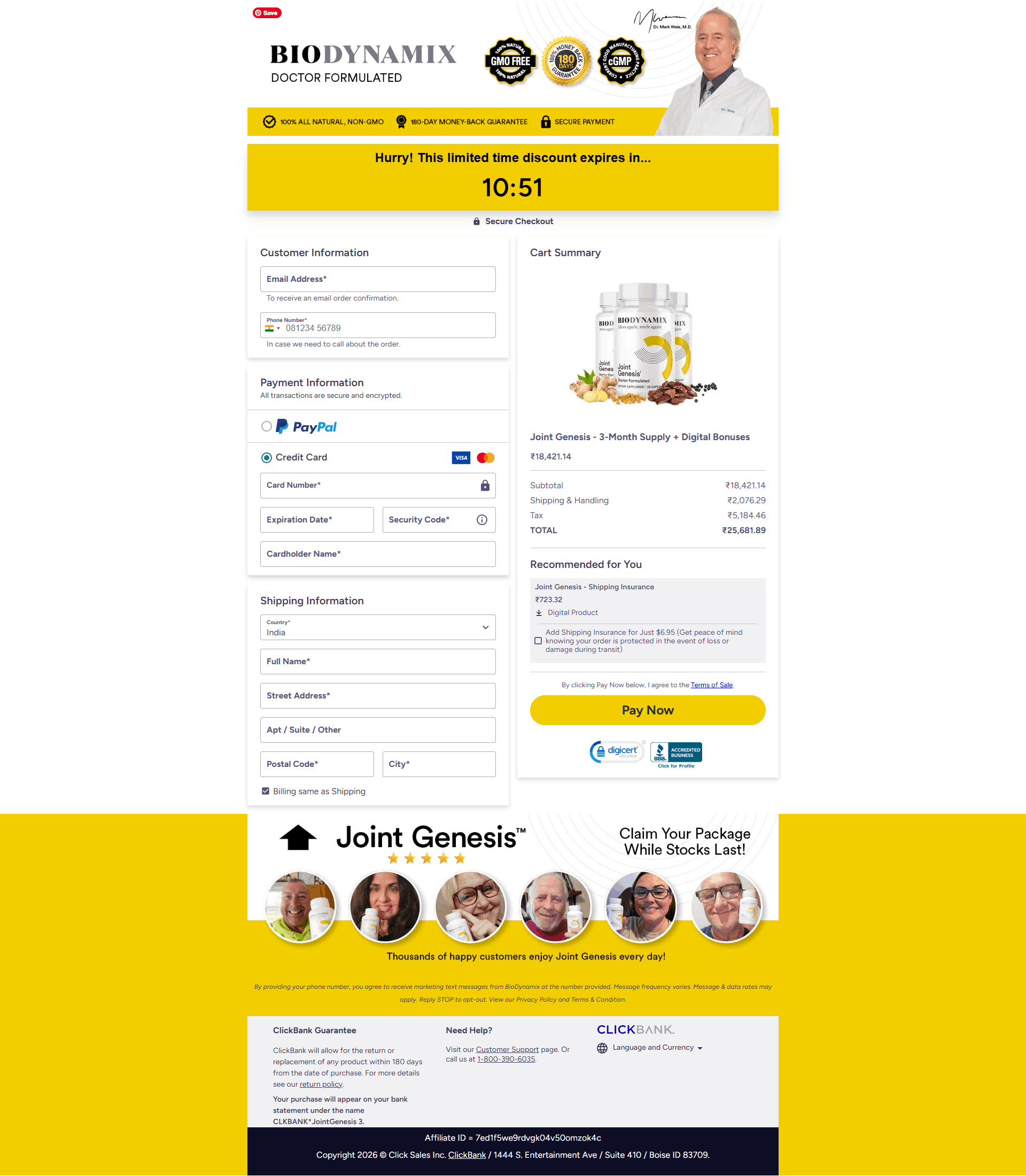 Joint Genesis™ Biodynamix 